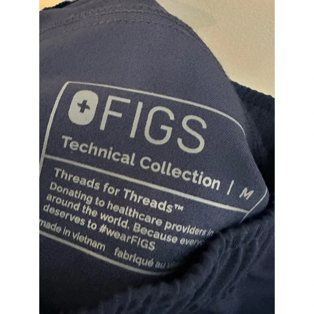 FIGS Tansen Jogger 2.0 Navy Blue Scrub Pants Technical Collection Womens Medium